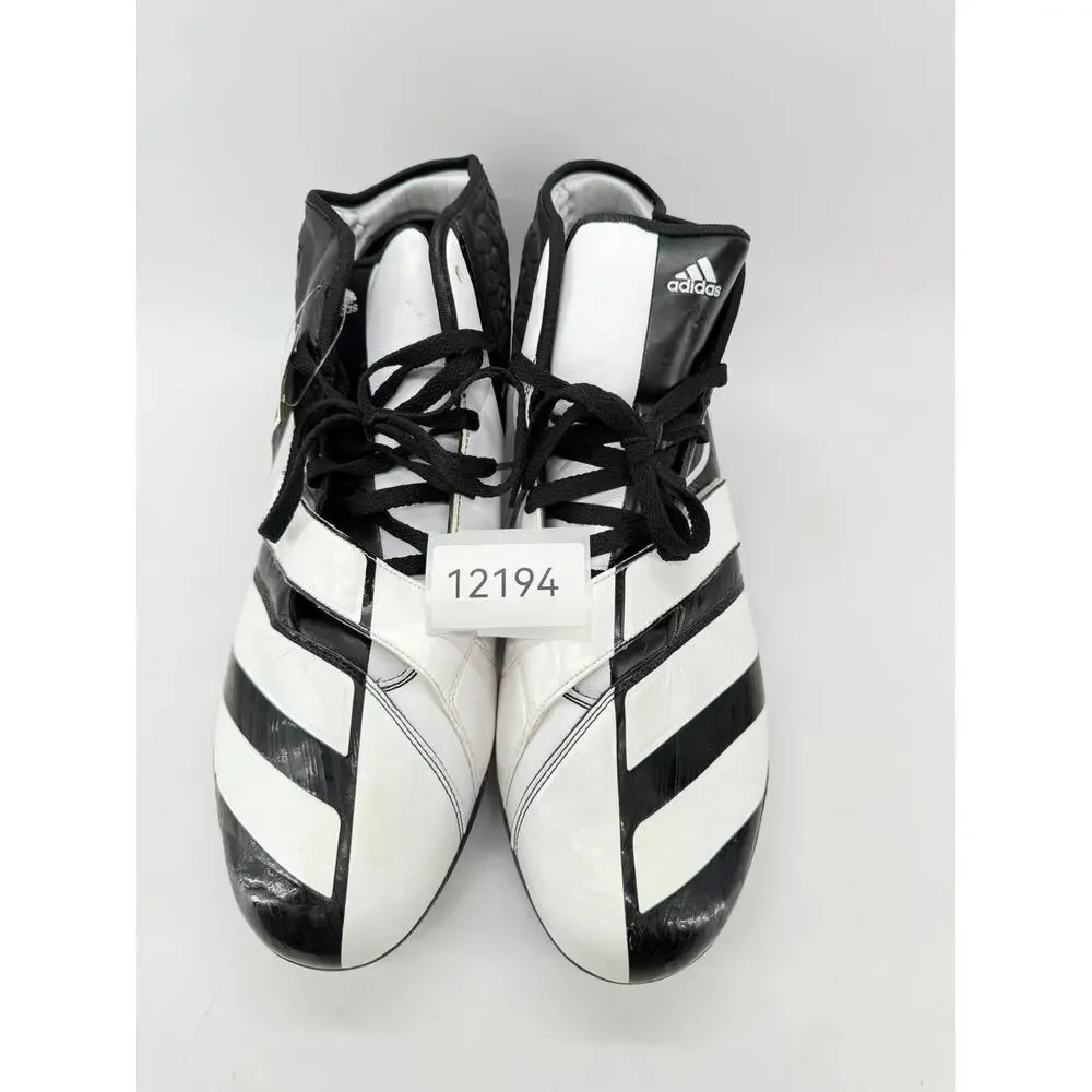 adidas Malice D Mid Football Cleats Men’s Size 17 Black White G20575